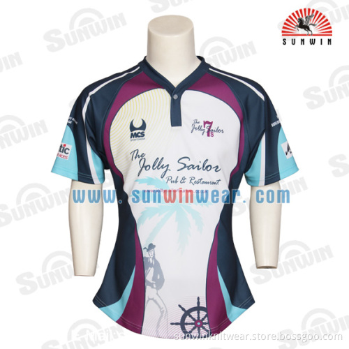 cheap custom women rugby jerseys wholesale / high quality rugby jersey for girls